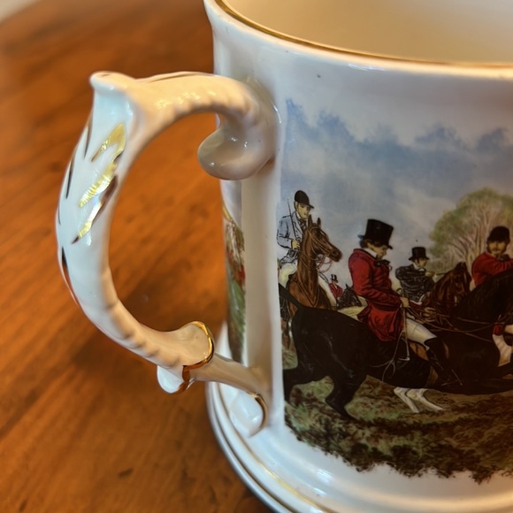 Crown Dorset Fox Hunt Large Beer Stein Mug Staffordshire England Fine Ceramics - Picture 12 of 14